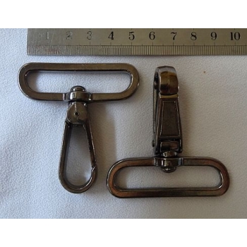 Karabinek, duży K-37 nikiel ciemny 48mm (id: 1173)
